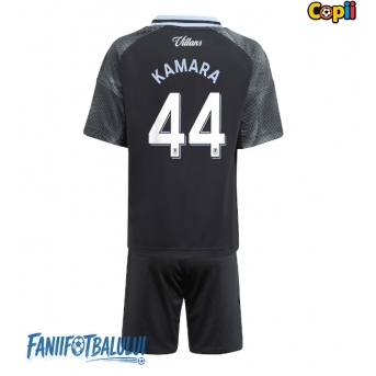 Aston Villa Boubacar Kamara #44 Echipament de Fotbal Replică 2025-26 Copii Deplasare (+ Șorturi)